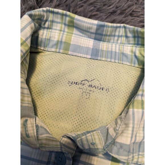 Eddie Bauer Shirt Women's‎ Vented Lightweight Hiking Fishing Medium Button Down - Picture 8 of 8